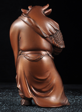 紫铜牛魔王摆件天大圣桌面