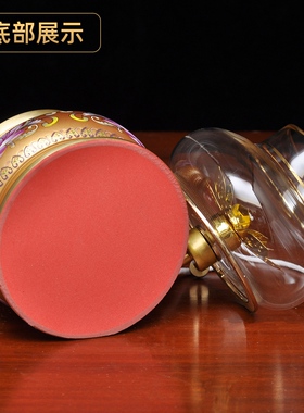 黄铜莲花圆边调光油灯酥油灯家用寺庙佛堂供佛油灯长明灯防风灯座