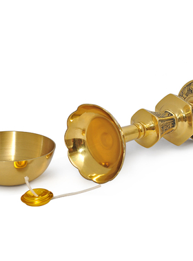 铜碗供奉液体酥油灯佛具用品