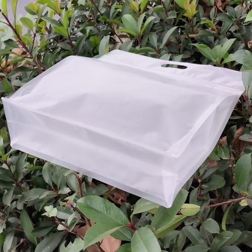 大号磨砂透明拉链自封袋手提袋通用版香榧5斤装山核桃5斤装特产袋 - 图0