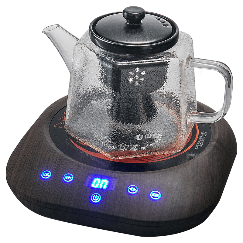 容山堂陶瓷玻璃蒸茶器全自动蒸汽煮茶器电陶炉茶炉大号烧水壶茶具
