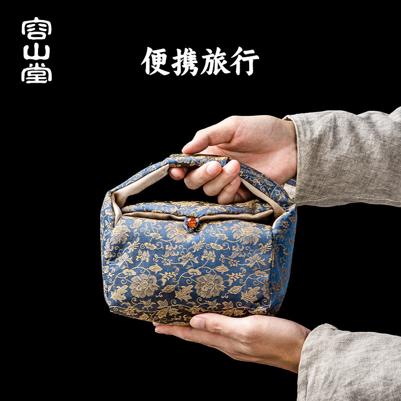 容山堂纯钛旅行茶具快客杯便携式泡茶壶一人茶具户外露营喝茶装备 - 图3