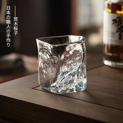 同合日本进口荒木樱子日式威士忌水晶玻璃酒杯白酒烈酒洋酒杯子 虎窝淘