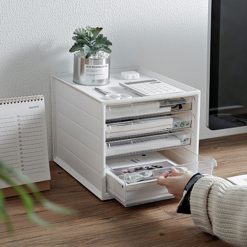 桌面收纳盒抽屉式办公桌置物架a4纸文具文件架办公桌杂物储物盒子,淘宝优惠券,粉丝福利购,淘宝优惠卷