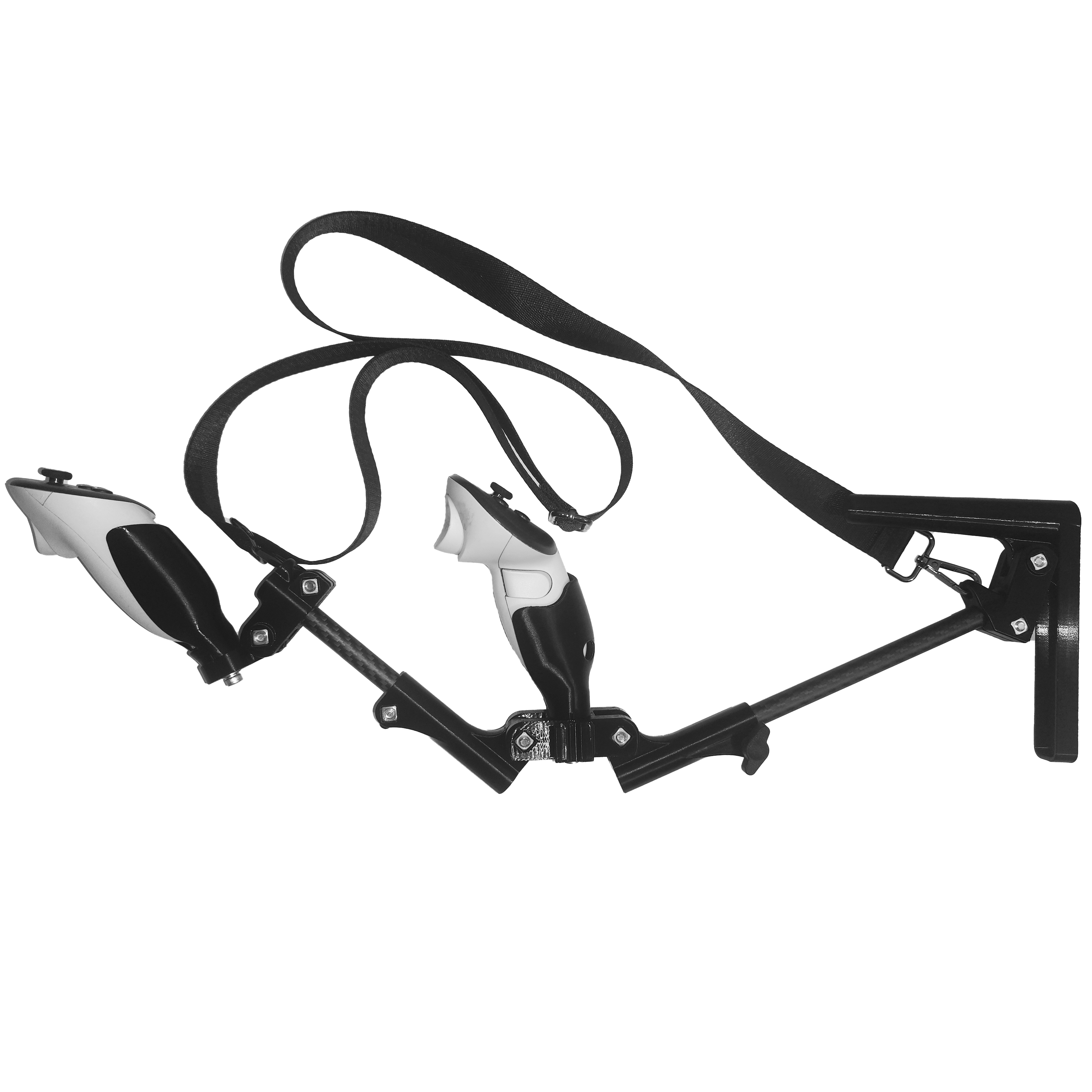 尼尔VR竞技枪架 Quest3/3S通用枪托 碳纤维圆管 可伸缩多角度调节,淘宝优惠券,粉丝福利购,淘宝优惠卷