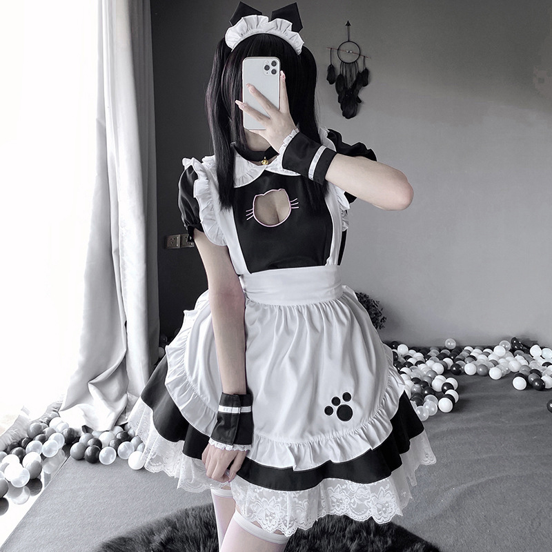 可爱女佣女仆装cos女装大佬lolita连衣裙二次元洛丽塔cosplay服装-图1