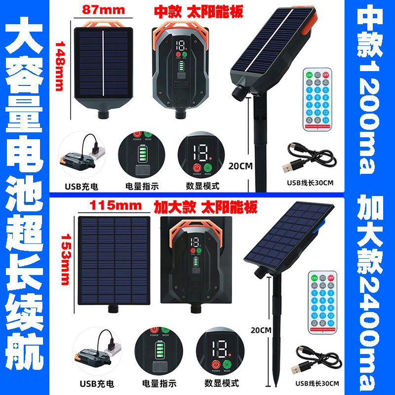 太阳能光伏板24V31V太阳能灯串控制器装饰灯配件流星雨插电变压器 - 图2