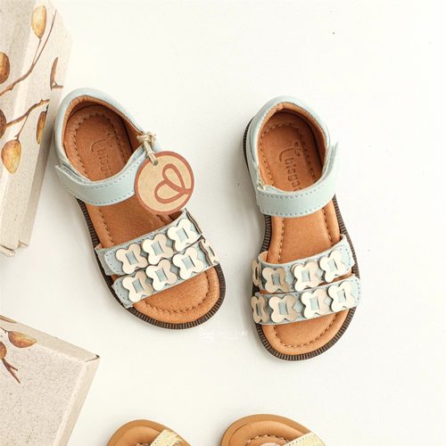 丹麦Bisgaard新款婴幼儿宝宝男女童夏季包头凉鞋牛筋底防滑皮鞋5Z - 图2