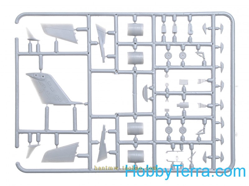 BPK14402庞巴迪CRJ200北美航空客机1/144塑料拼装飞机模型 - 图1