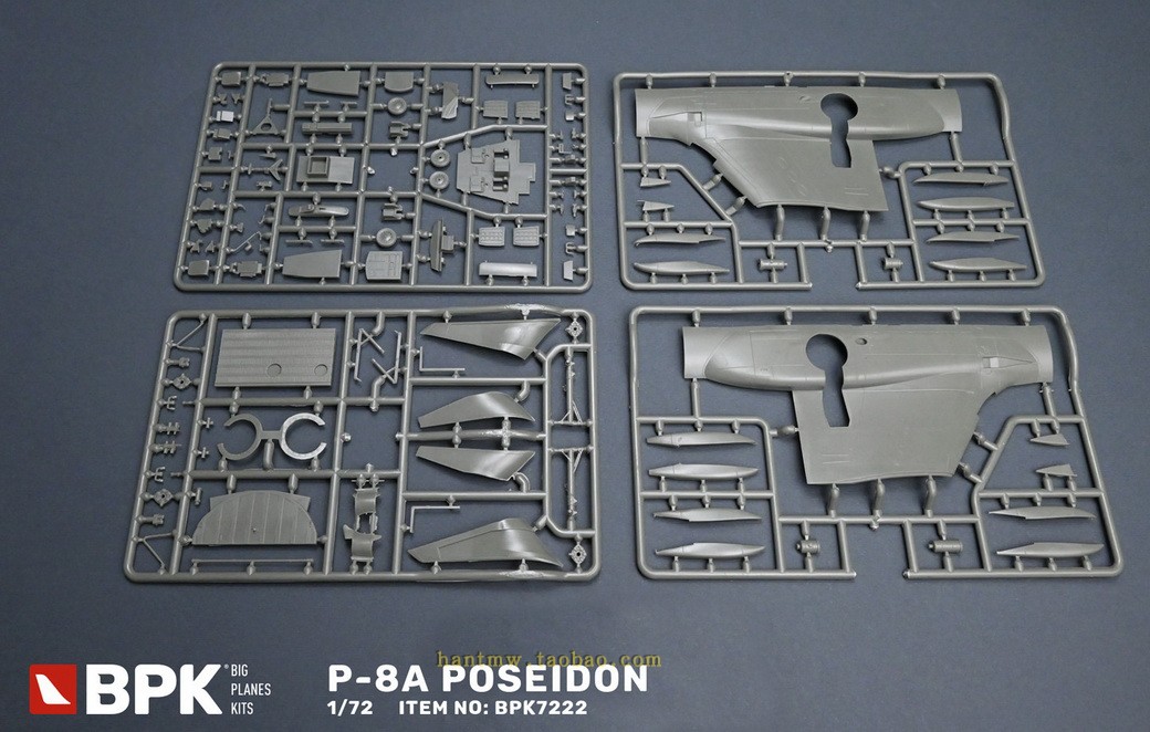 BPK7222美国海军P-8A海神反潜巡逻机1/72塑料拼装飞机模型现货 - 图0