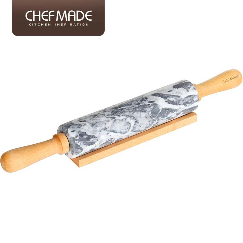 chefmade大理石擀面杖披萨大号擀面杖面棍擀面棒压面家用烘焙工具 - 图3