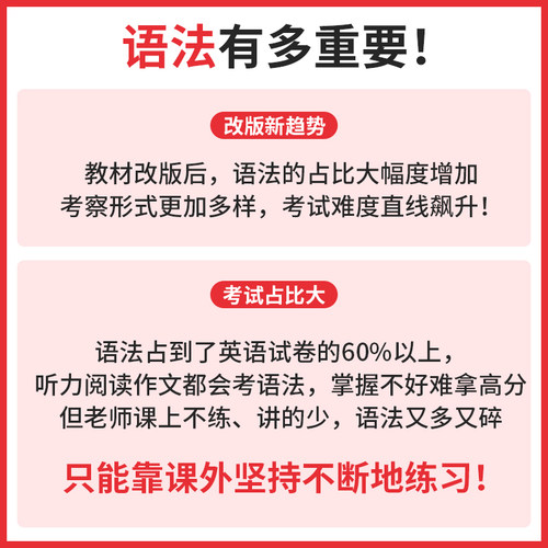 一本【小学语法/每日一练】英语漫画口诀速记考前提分视频讲解一二三四五六年级英语词汇语法练习小学英语口诀助记语法知识点 - 图2