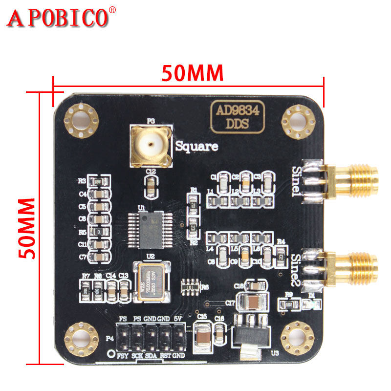 AD9834 信号发生器模块 正弦波三角波方波信号发生器 DDS信号源_虎窝淘