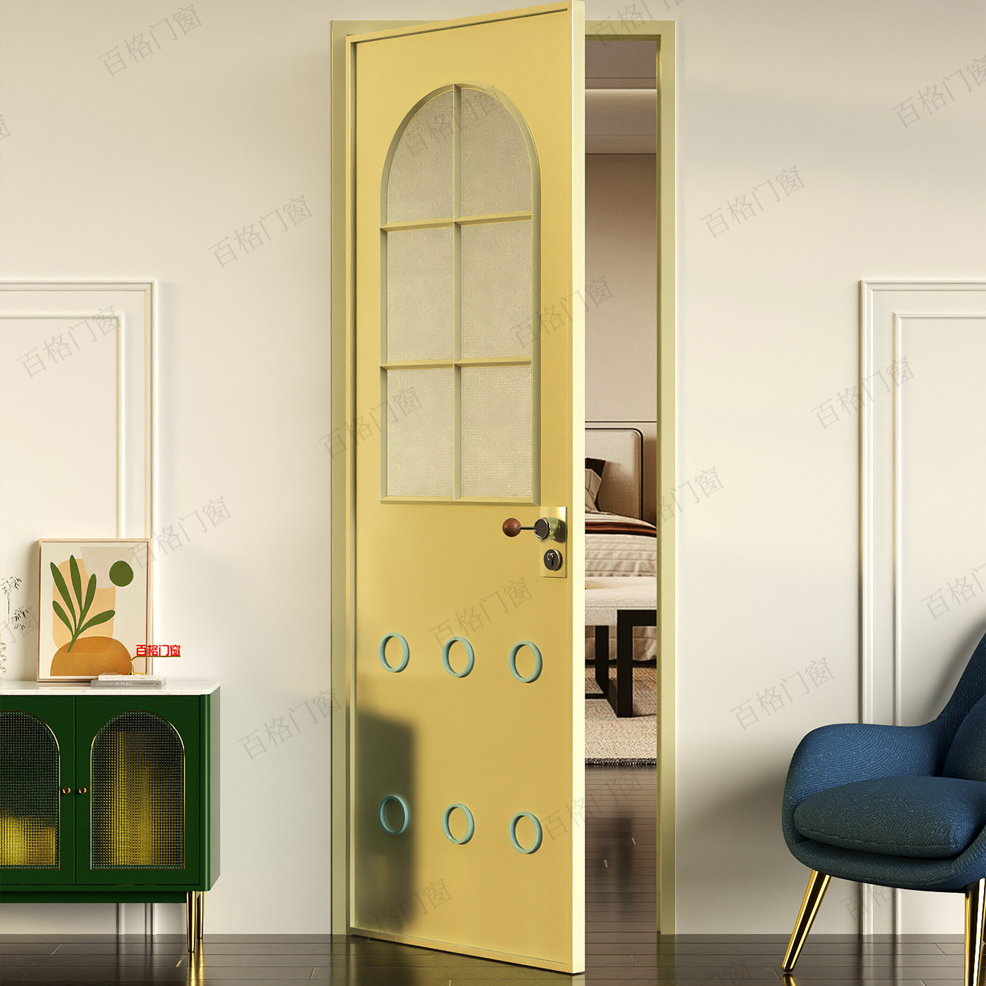 百格门窗法式奶油风玻璃门极简门铝合金格栅门室内厨房平开门定制,淘宝优惠券,粉丝福利购,淘宝优惠卷