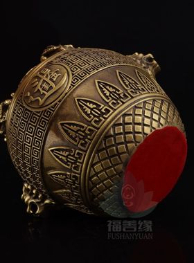 铜聚宝盆摆件金蟾存钱罐坛子米缸