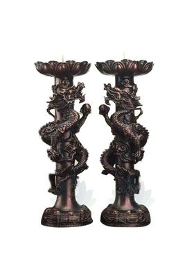 铜烛台摆件一对蜡烛台婚庆装饰品