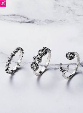 New Creative Retro Open Joint Ring 3-Piece Set accessories