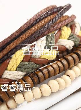 man bangle beaded Bohemia bracelet woman Hand jewelry suit