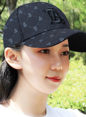 帽子女韩版百搭鸭舌帽男洋气可调节棒球帽户外显脸小防晒遮阳帽25
