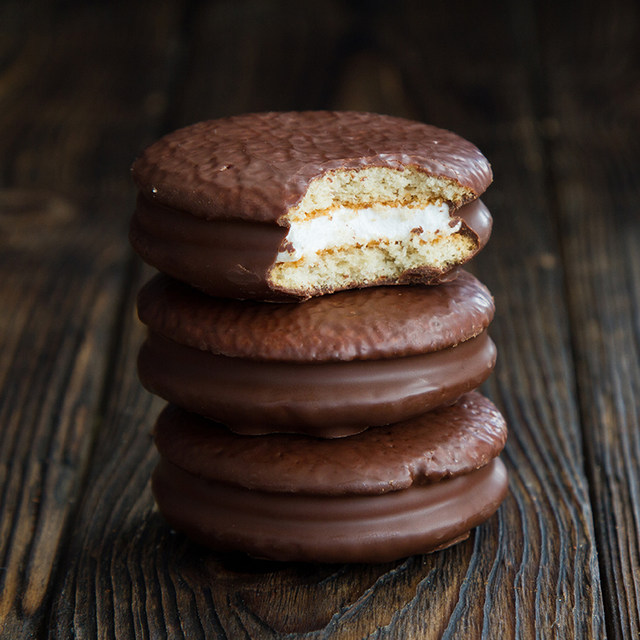 Panpan chocolate pie cake Panpan bagged filling