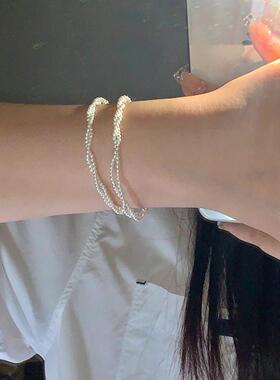 花想容双层珍珠缠绕手链