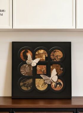中古风ins风入户门装饰画摆件