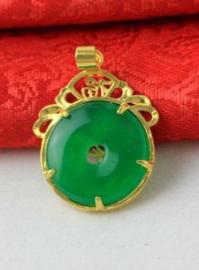 越南沙金饰品大气项链坠不掉色