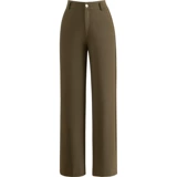 Черные демисезонные флисовые штаны, высокая талия, 2023 года, свободный прямой крой