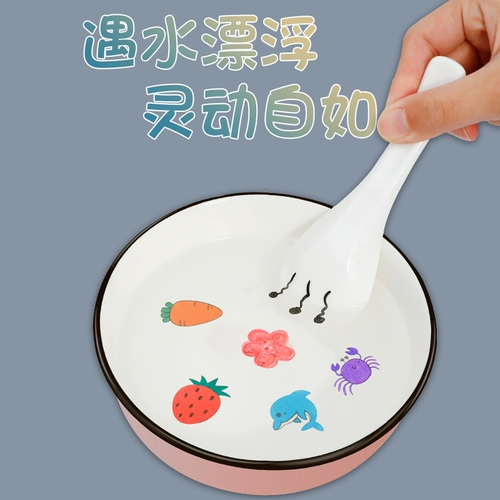 Поплавок, акварель, детские стираемые мелки, 12 цветов