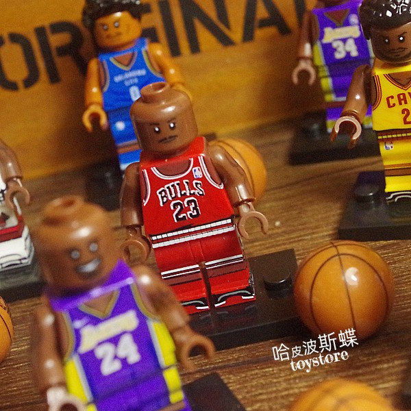 美国篮球超级巨星 科比 库里 詹姆斯 积木人公仔玩具玩偶摆件模型 - 图0