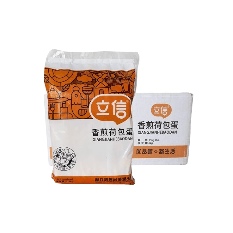 立信香煎荷包蛋整箱1.5kg*4包冷冻半成品食堂快餐鸡蛋商用荷包蛋-图3