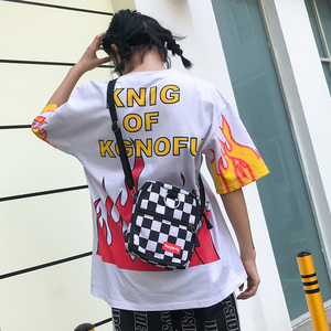 ins同款女斜挎帆布包