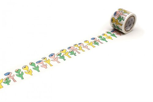 mt胶带 手帐和纸胶带 皆川明 手绘花MTMINA42 幅35mm×7m整卷 - 图0