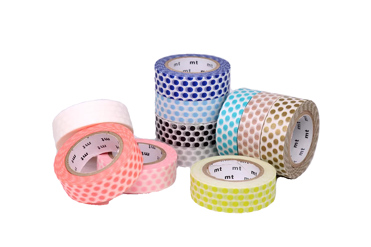 日本mt 和纸胶带 手帐 基础款 波点 无包装/有包装 幅15mm*7m,淘宝优惠券,粉丝福利购,淘宝优惠卷