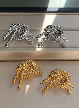 狂飙陈书婷大嫂同款金色耳环女小众设计高级感耳钉冷淡风气质耳饰