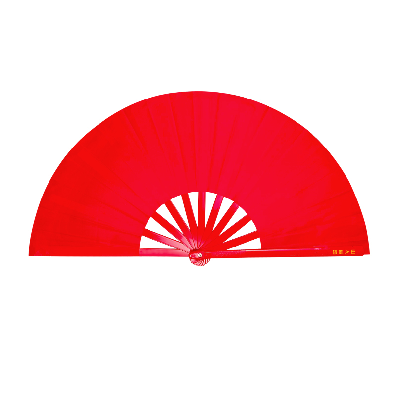 太极扇功夫扇子新款素面扇红色响扇武术扇塑骨折扇表演专用舞蹈扇 - 图3