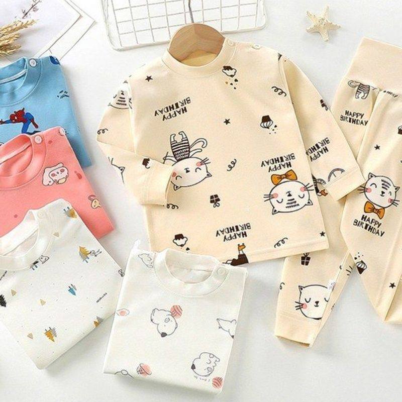 儿童高腰套装宝宝秋衣秋裤男童女童纯棉内衣婴儿护肚春秋保暖睡衣,淘宝优惠券,粉丝福利购,淘宝优惠卷