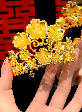 镀金结婚繁花皇冠头饰五金首饰