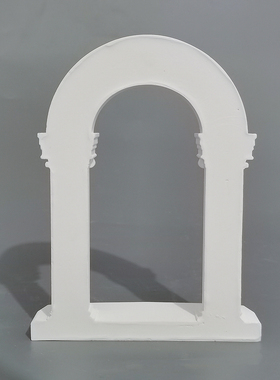 麦田里原创欧式拱门浅浮雕石膏立体艺术品家居摆件饰品拍照道具