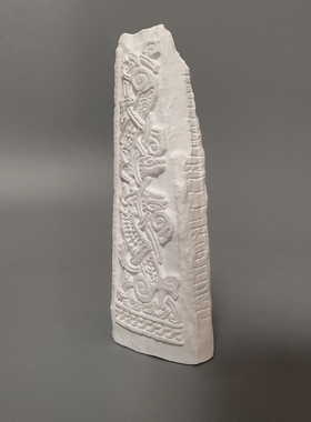 曼克斯十字石膏浮雕艺术家居摆件北欧饰品桌面布景拍照雕像摆件