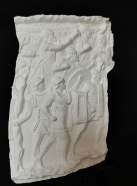 图拉真纵队浮雕装饰画高级家居桌面摆件北欧人物艺术家居装饰品