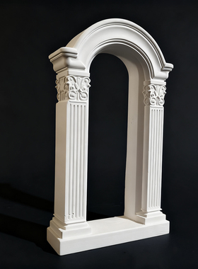 麦田里原创欧式拱门浅浮雕石膏立体艺术品家居摆件饰品拍照道具