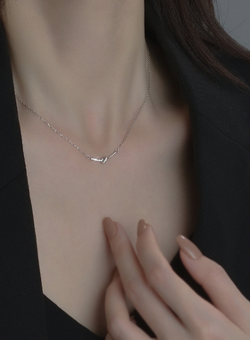 纯银项链轻奢小众设计感简约