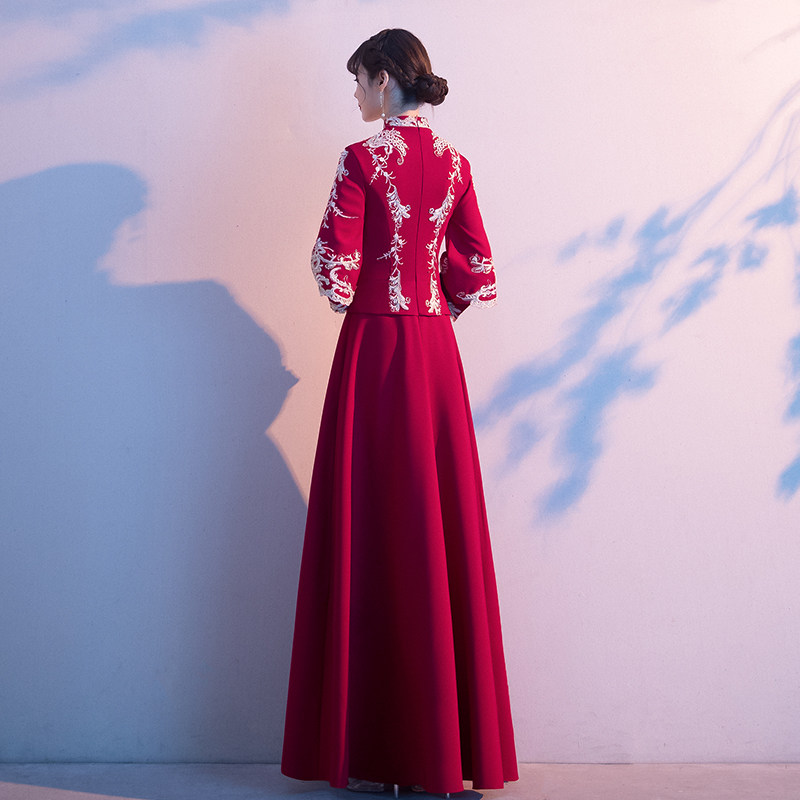 大气中式新娘2020新款秀禾服裙旗袍 idearsa爱蒂撒礼服/晚装