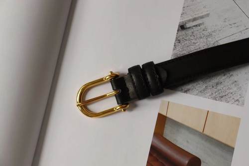 Miroment大酒窝明明同款不锈钢扣头复古女士针扣皮带金扣真皮腰带 - 图1