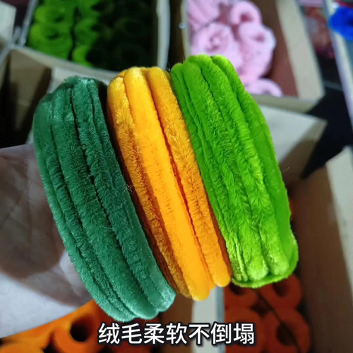 彩色佰宁扭扭棒手工diy材料小学生儿童特密毛根编织幼儿园超密绒 - 图2