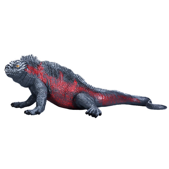 Simulated marine iguana plastic model toy