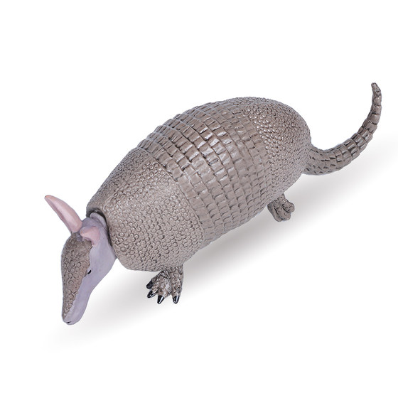 Simulated toy animal model solid plastic armadillo