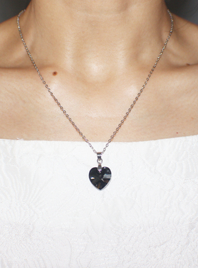 水晶项链女宝石吊坠小挂件送女友