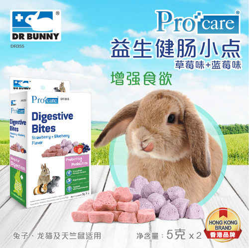 兔博士益生菌小点(草莓味蓝莓味)小宠健康小食零食兔子龙猫 - 图0